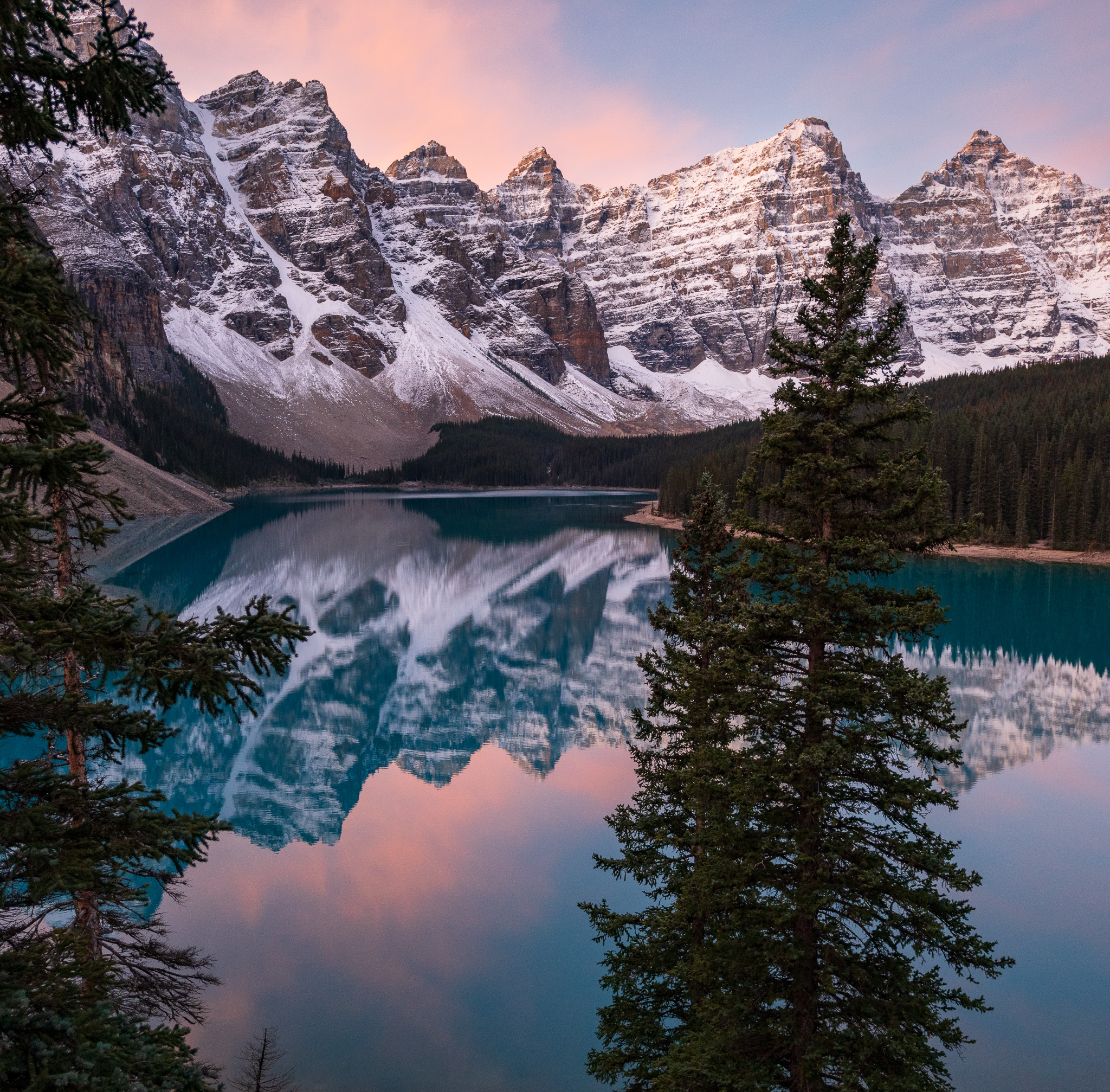 Alpine Lake at Sunrise